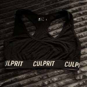 Culprit Black Racerback Sports Bra